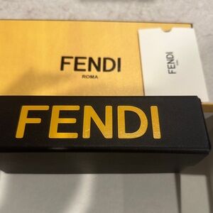 Fendi Sunglasses Case - Black and Gold